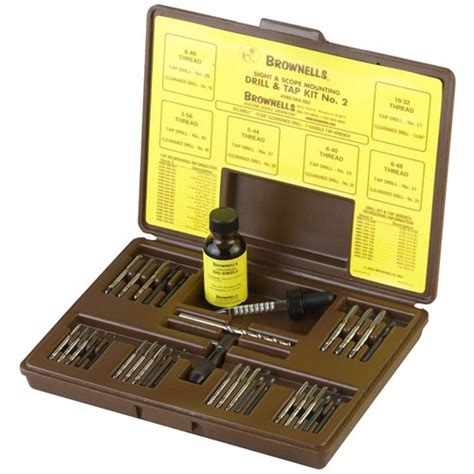 It also includes one T-handle wrench and one of the. . Brownells tap and die set